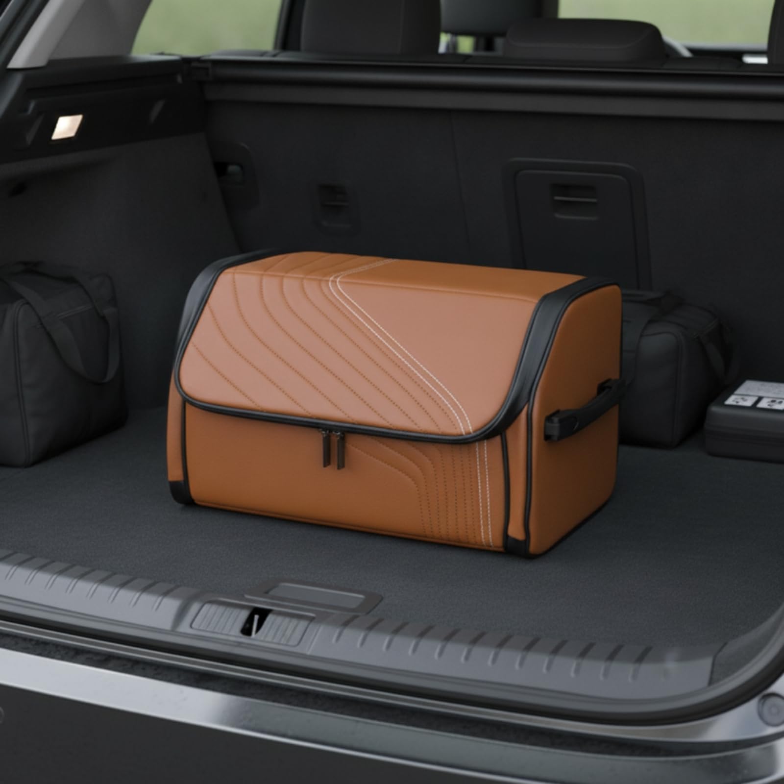 Nappa-Kunst Auto-Box mit Griffen, color to 2, size to 2