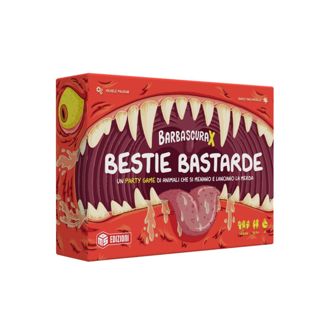 MS Edizioni - Barbascura X, Bestie Bastarde, gra karciana dla dorosłych, gra karciana, 3-6 graczy, 16 lat