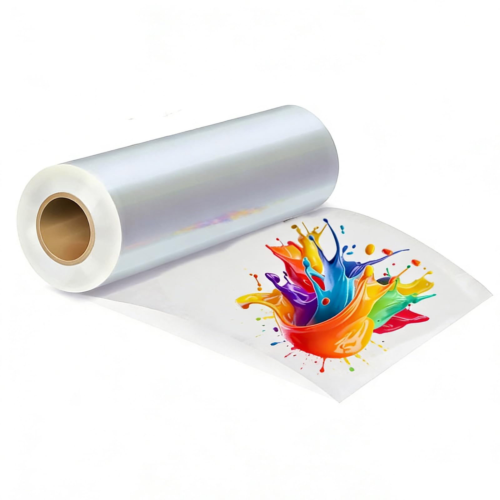 DTF rolka folii transferowej, 60 cm x 100 m, dwustronny błyszczący papier transferowy PET, bezpośrednio na folii do wszystkich drukarek sublimacyjnych i DTF, do toreb, T-shirtów, tekstyliów