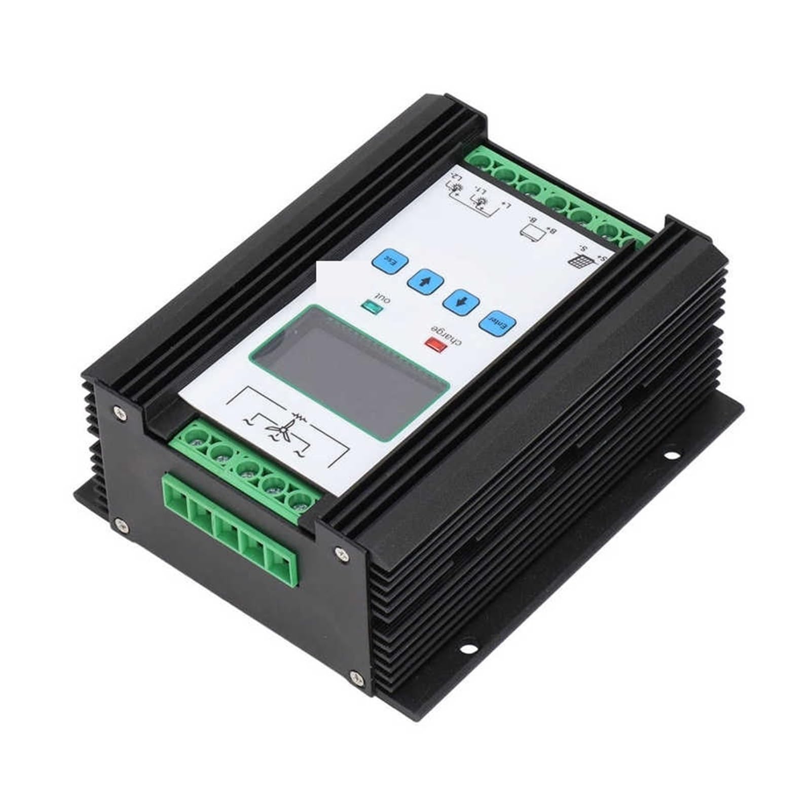 Kontroler ładowania słonecznego, Wiatrowy regulator słoneczny Cyfrowy inteligentny wiatru 12V 24V 600W Kontroler