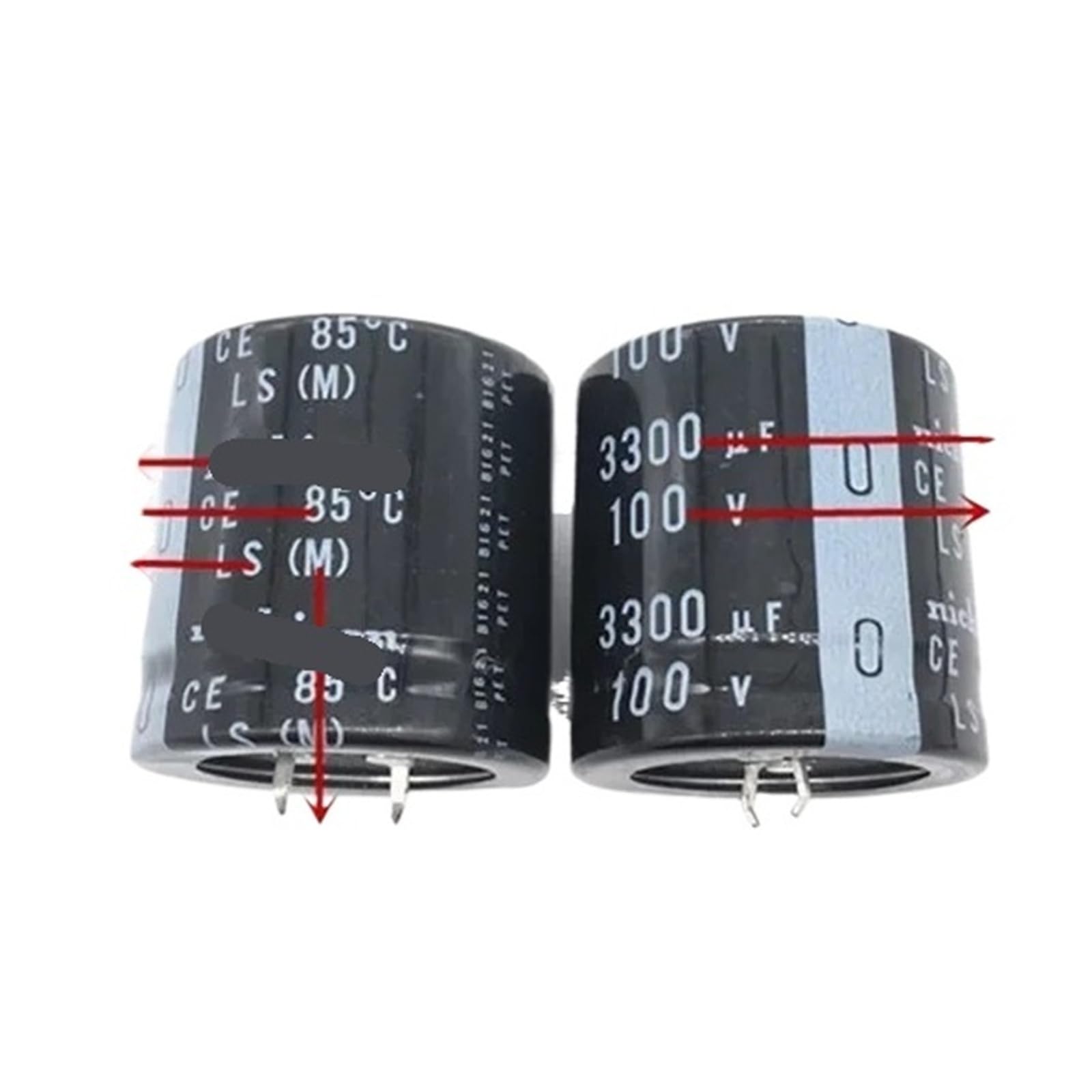 Condensateurs 3300 uf 100 V pour reparer un amplificateur hifi de salon