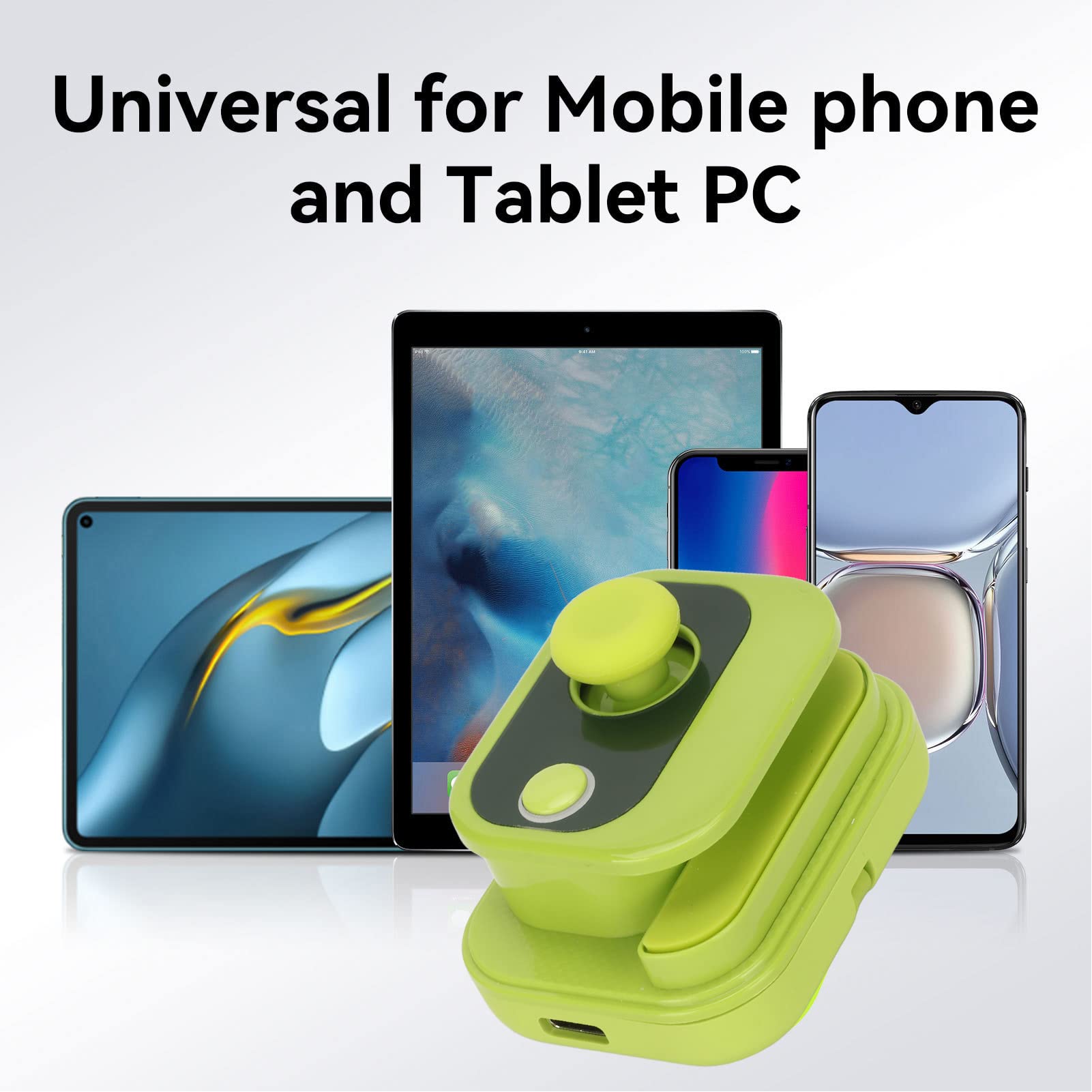 VBESTLIFE Handy-Spiel-Joystick, Smartphone- und Tablet-Game-Controller, Touchscreen-Joypad für Android, für Hongmeng OS 9.0+ (Grün)
