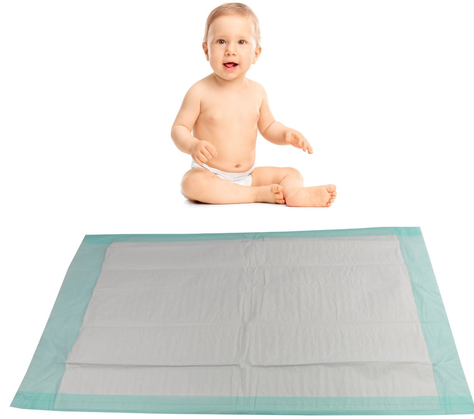 RIBOCARE® Krankenunterlagen, Inkontinenzunterlagen, 4-lagig, 40x60cm, 30 St.