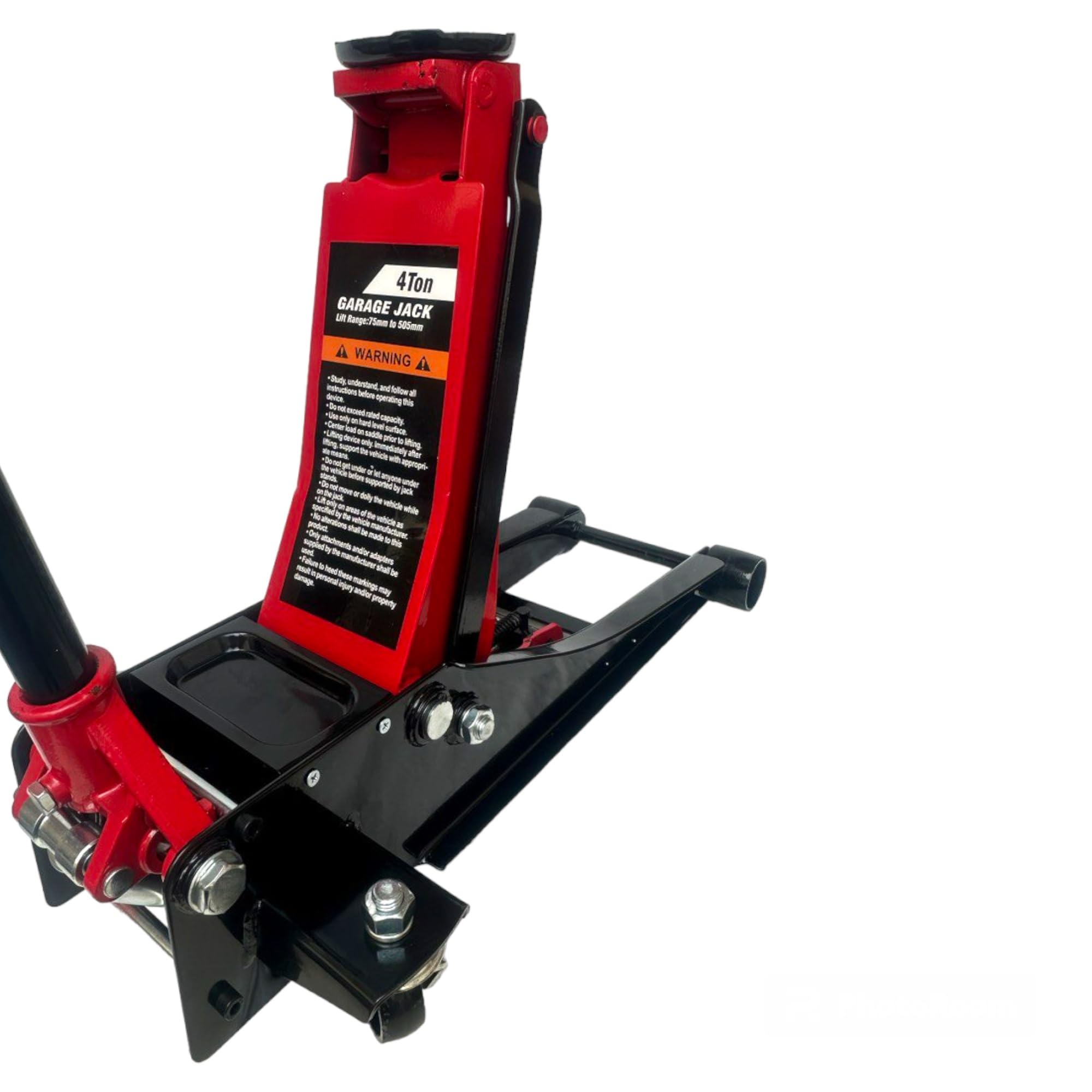 Crick Sollevatore Auto Martinetto Idraulico 4 Tonnellate Cric 4 Ton Professionale per Auto Assetto Basso Ribassato e ruote bidirezionali a cuscinetto per veicoli, auto alzata doppio pistone