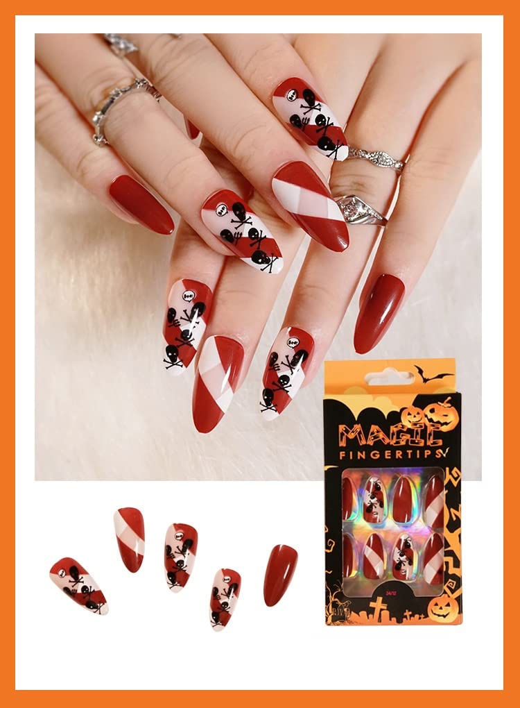 AKAZI Bling Press on Nails, uñas postizas con Acabado Reutilizable de Lujo, Arte de uñas Hecho a Mano con diseño de manicurista con Licencia (K) (N)