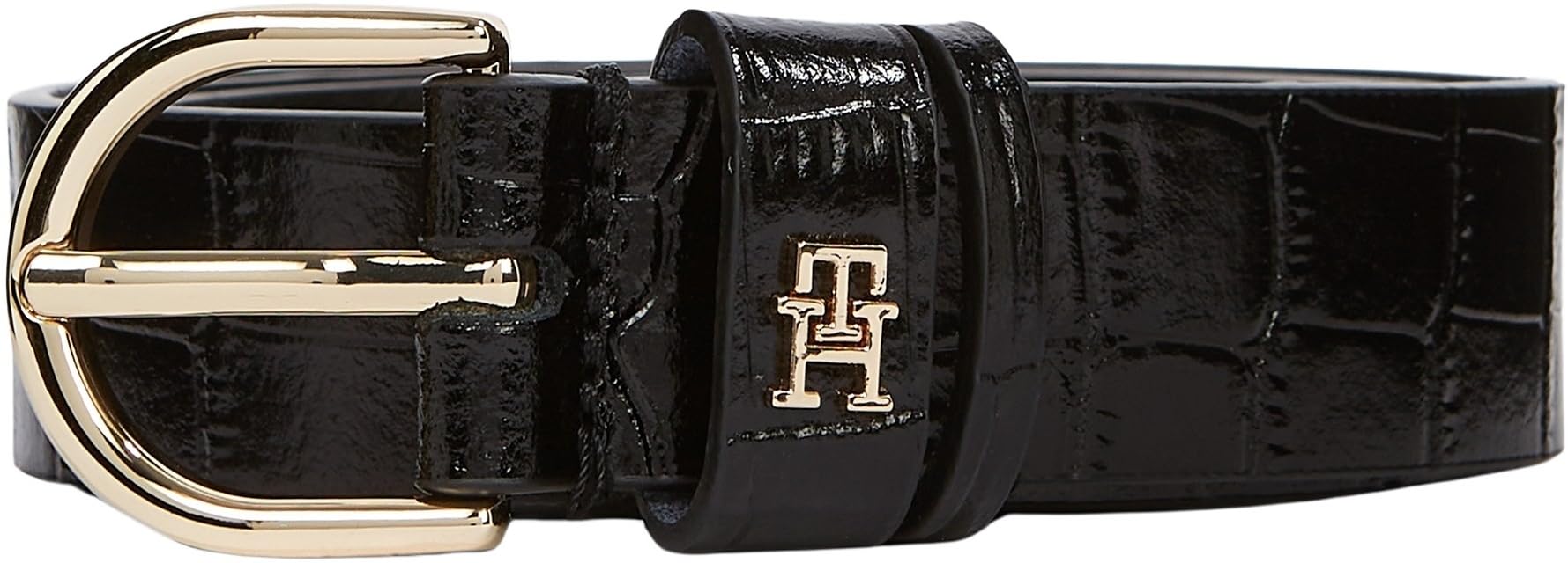 Tommy Hilfiger Damen Gürtel Essential Effortless 2,5 cm mit Kroko-Optik