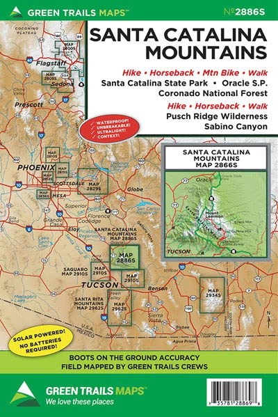 Santa Catalina Mountains Map