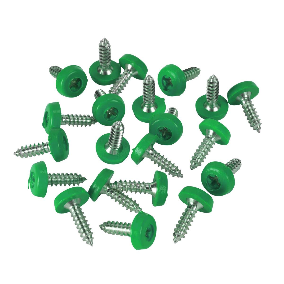 Sealey Green Numberplate Screw, 4.8 x 18mm, Pack of 50 - PTNPG