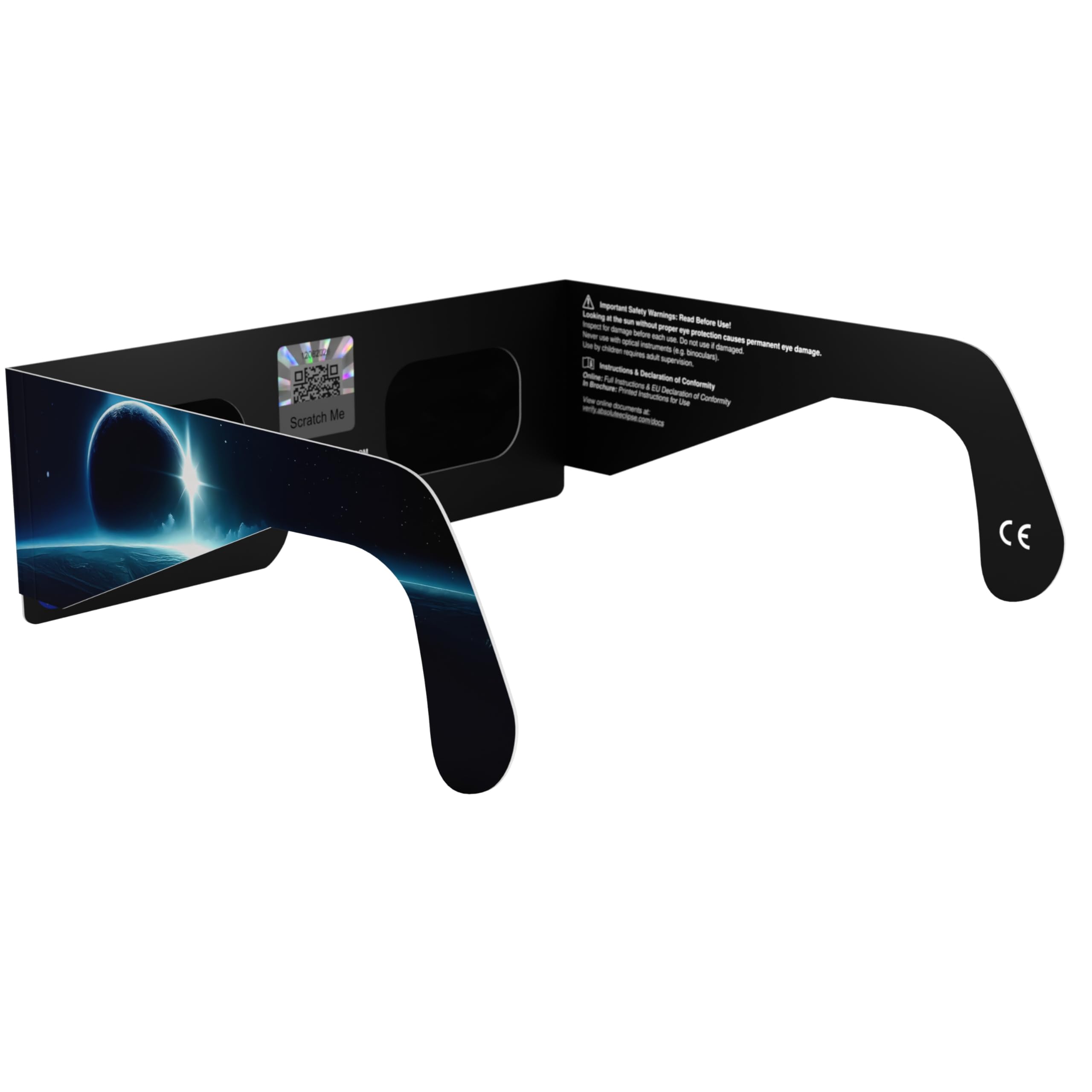 Absolute Eclipse Lunettes Orbiter Solar Eclipse en vrac - Testé ISO 12312-2 et certifié CE - Fabricant européen recommandé par AAS - Eclipse Europe 2026 - 5