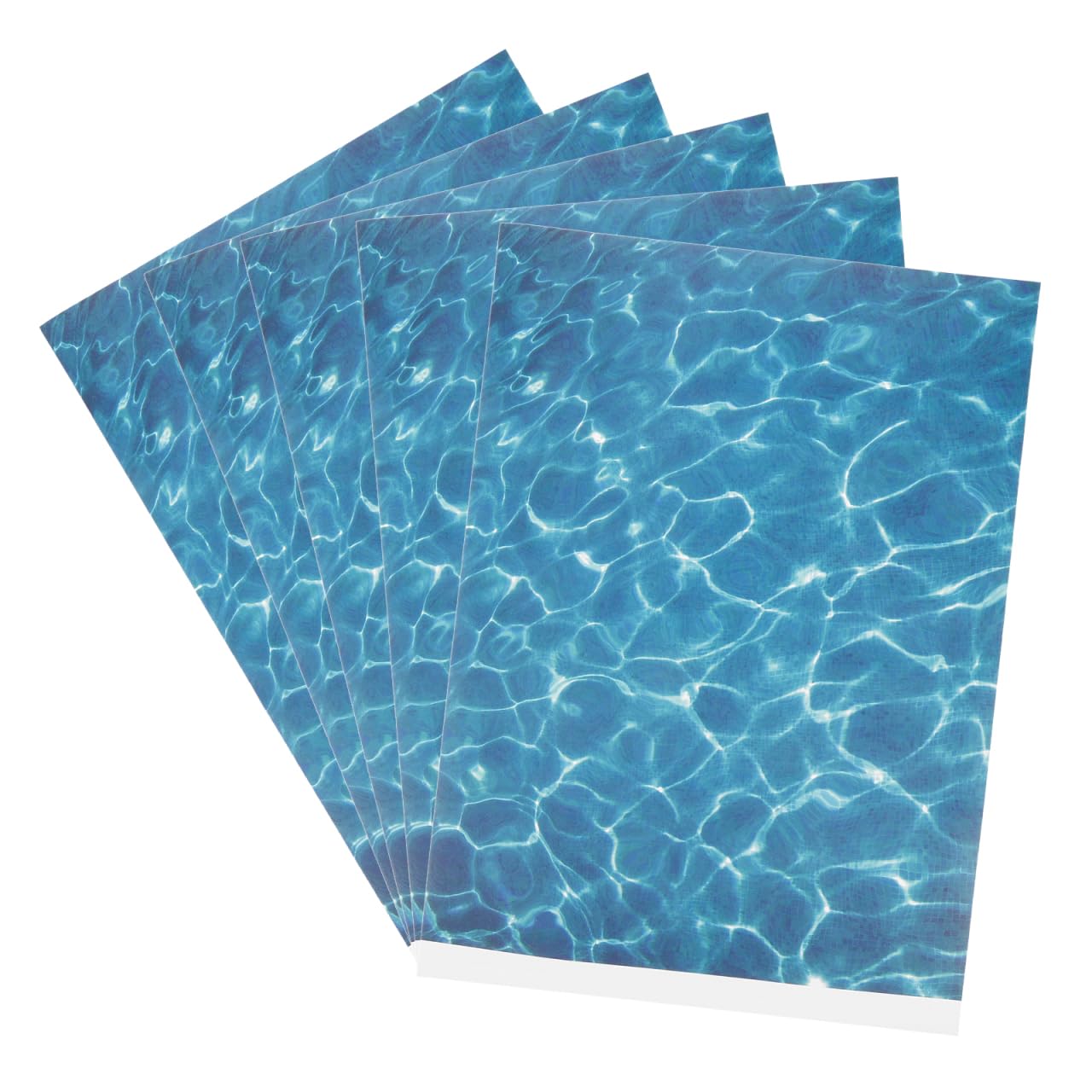 STOBAZA 5 Sheets Artificial Water Ripple Texture for DIY Miniature River Stream Decor Plastic Fake River Tile Basing Suitable for Sand Table Landscape Model Building