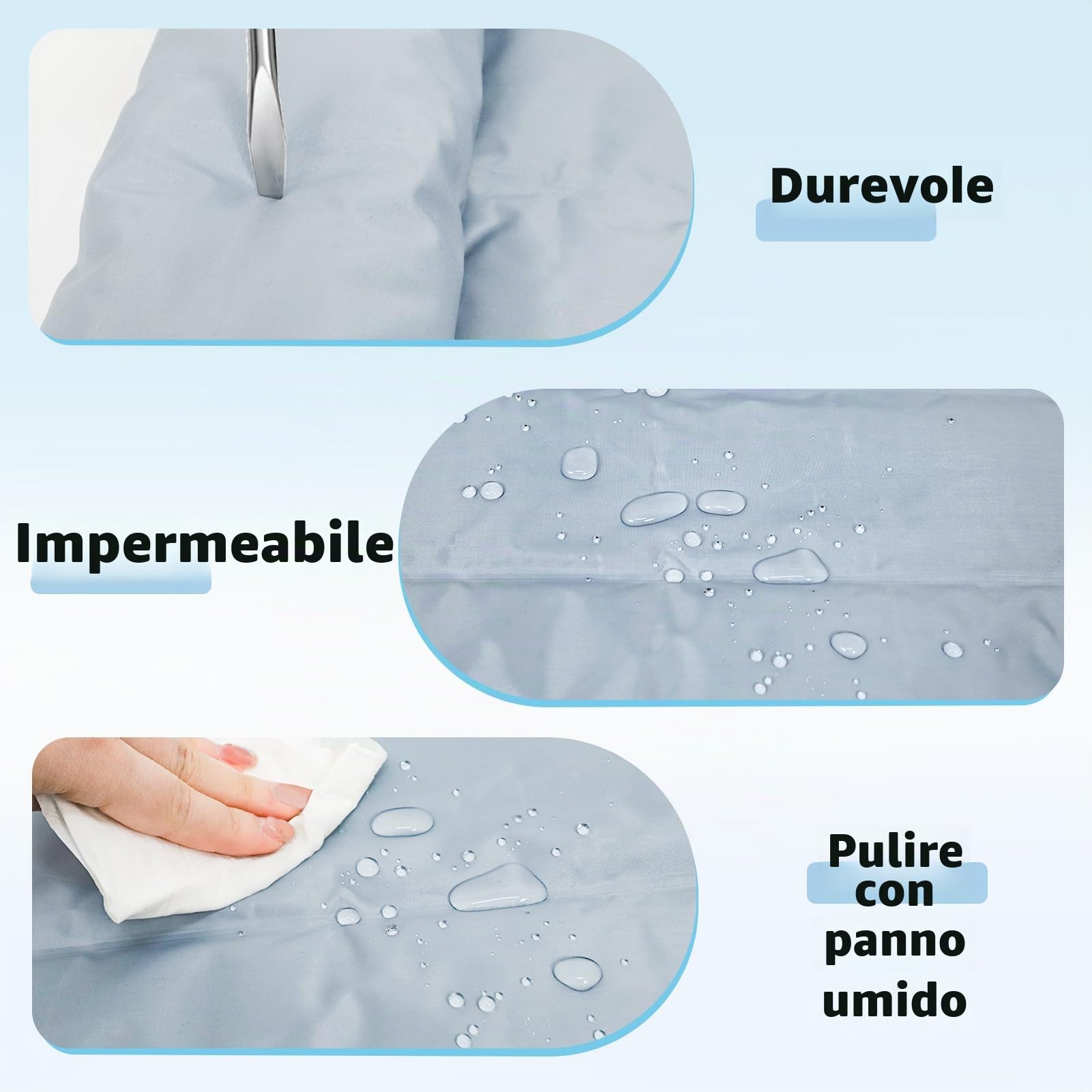XIAPIA Tappetino Refrigerante Cane e Gatti,Tappeto per Cani,Cuscino Rinfrescante Estivo,Cuccia Coperta Rinfrescante per Cani di Taglia Grande,Media, Tappeti Domestici