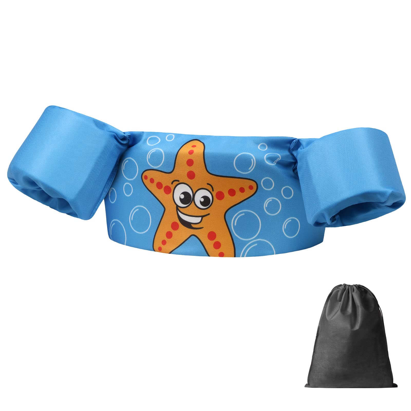 Flintronic Manguitos Flotadores Entrenamiento/Ayuda para Nadar de Niños,Chaleco de Natación de Seguridad para Mar/Playa/Piscina,Plegables Flotadores con Patrón Lindo para Niños 2-6 Años (30-55 lbs)