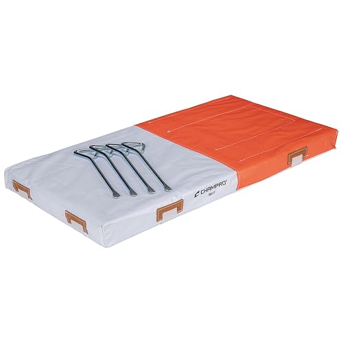 Champro Quilted PVC Coated Nylon Double First Base, Orange and