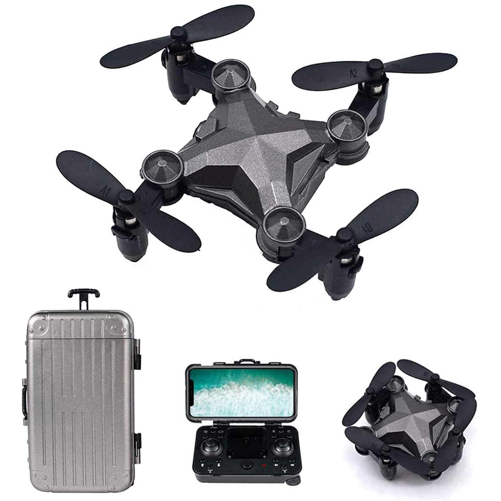 Mini avión no tripulado FPV con cámara WiFi y despegue de una tecla para niños 8