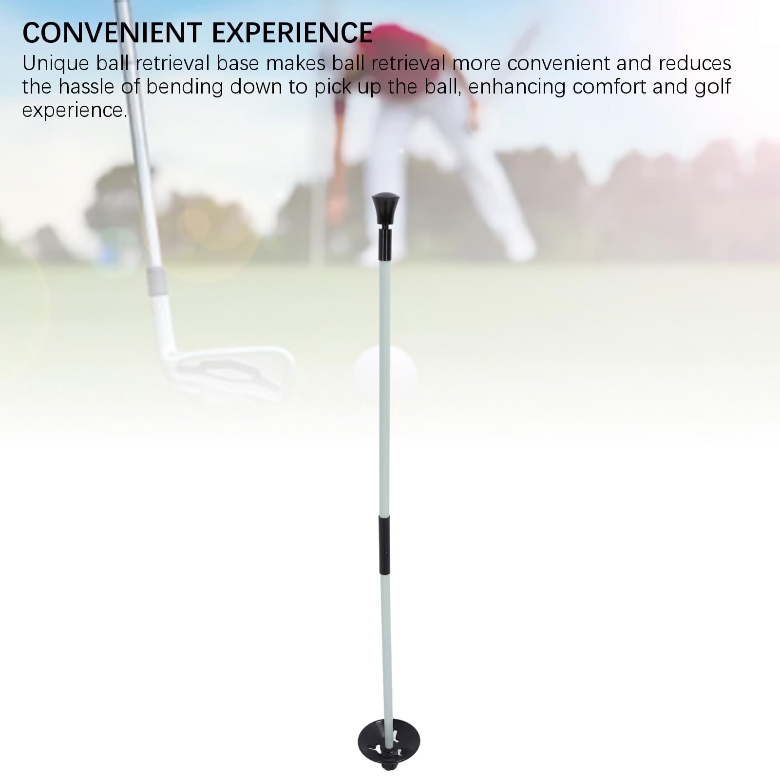 3 szt. Flaga Golfowa, Przenośny 2-częściowy Maszt Golfowy, Nylonowy Maszt Golfowy z Włókna Szklanego Zielony Maszt Golfowy do ćwiczeń na Podwórku Putting Green, Zestaw Kubków z