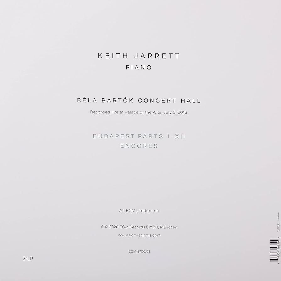 Amazon | Budapest Concert [Analog] | Keith Jarett | ジャズ