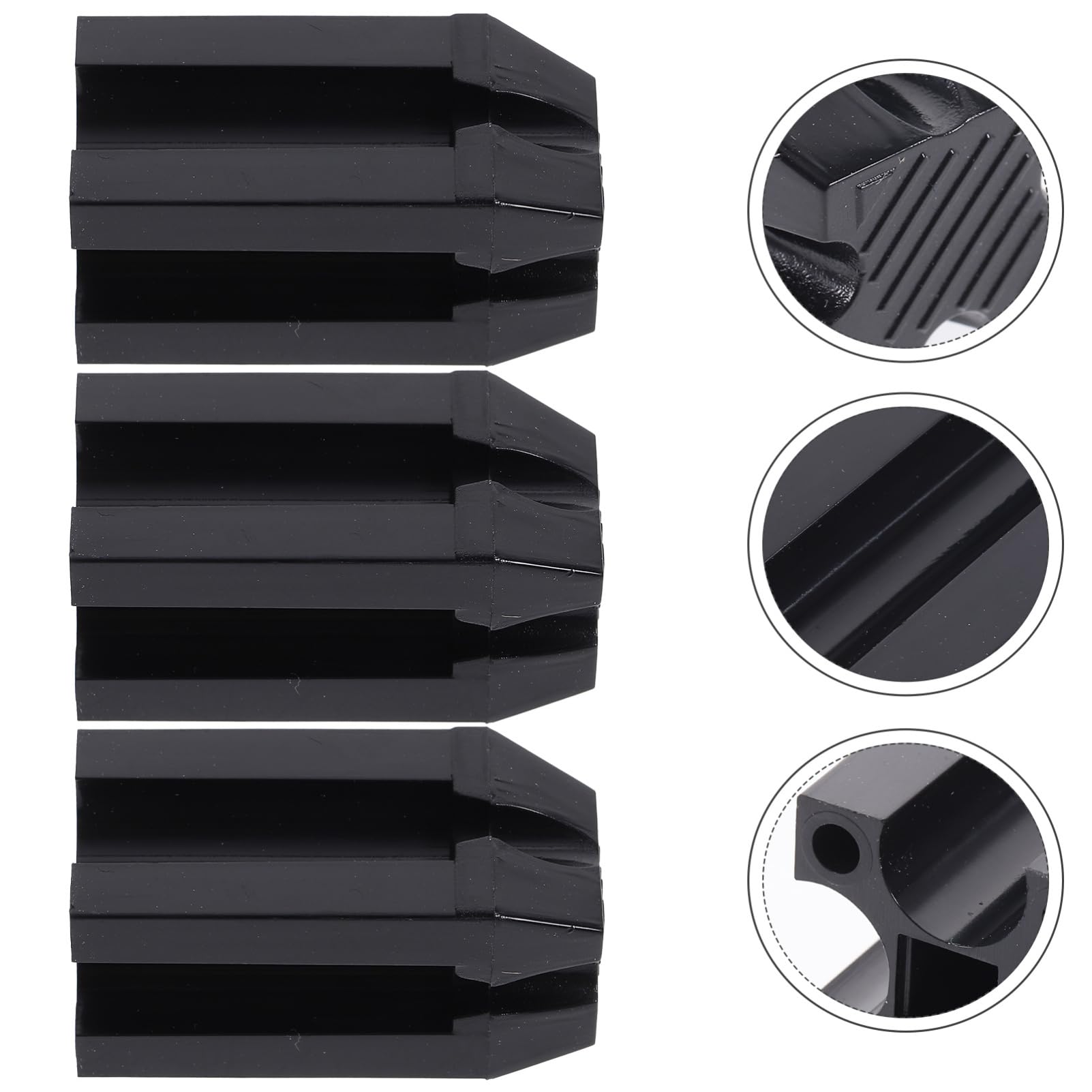 Sacapuntas De Lápiz De Cejas Sacapuntas Cosmético Negro Para Lápices De Maquillaje Compatible Con De Lápiz 3 Piezas X 4