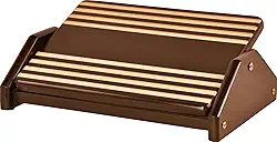 Apoio Ergonômico para Os Pés, MDF Natural (Cor: Tabaco) - Souza & Cia