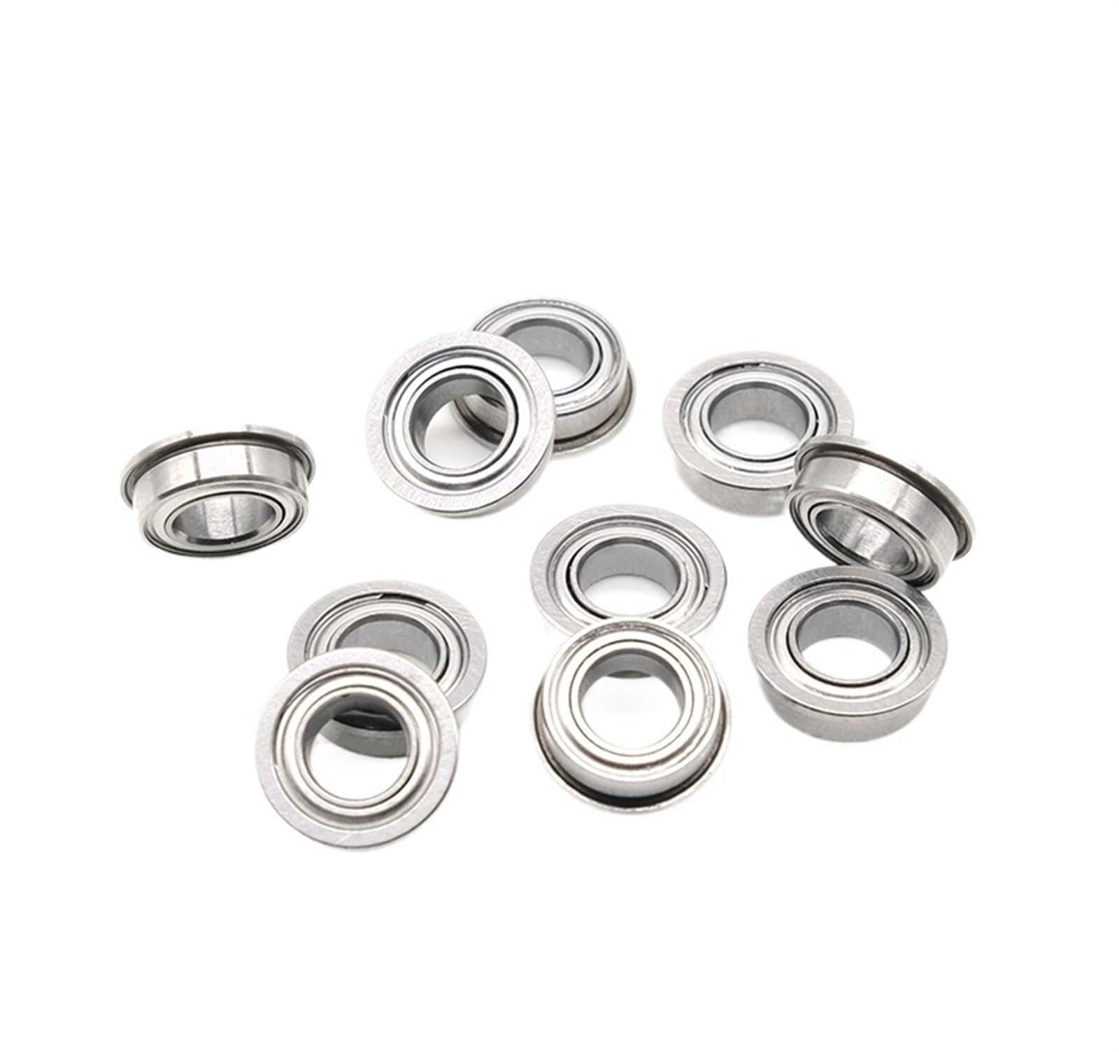 Bimetaliczna uszczelka tarcza mikro łożysko zwykłe 10 sztuk MF95ZZ 5x9x3mm ABEC-7 kołnierzowe miniaturowe łożyska kulkowe z kołnierzem