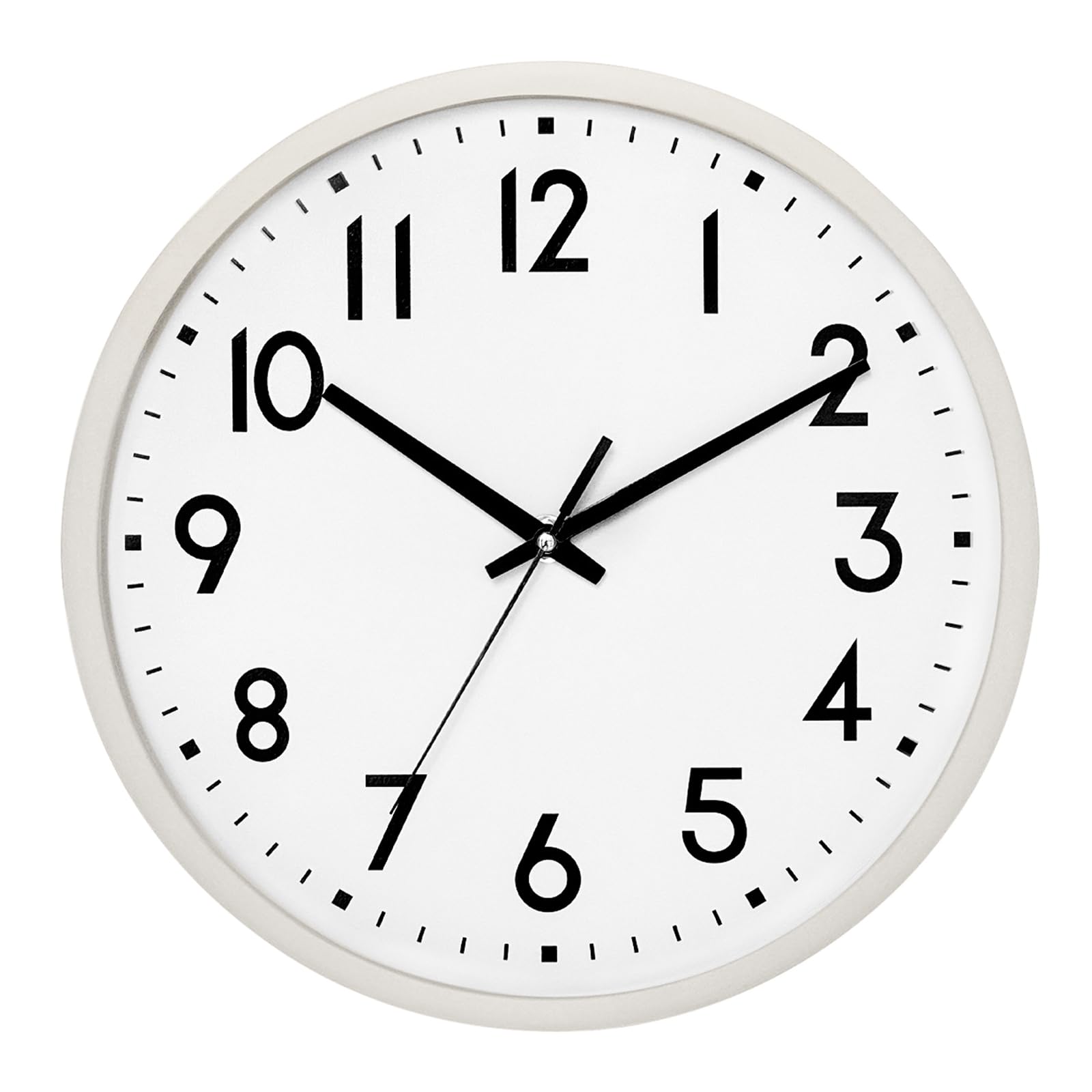 HZDHCLH Wall Clock Silent & Non Ticking Quartz, 8" Battery Operated Modern Wall Clock for Home School Kitchen Office Decor Clocks(Beige frame) โ image 1