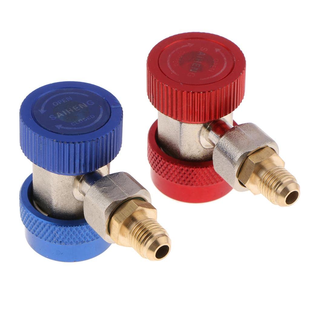 Adjustable Quick Coupler Connector Adapter High Low Side 1/2" SAE HVAC-image-12