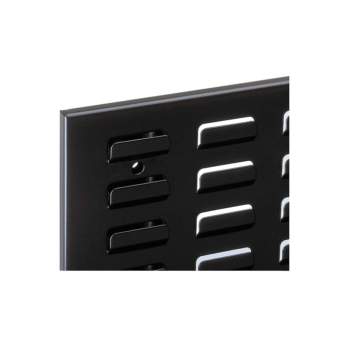 RasterPlan Schlitzplatte RAL 9005, B 450 x H 2000 mm, Hochformat