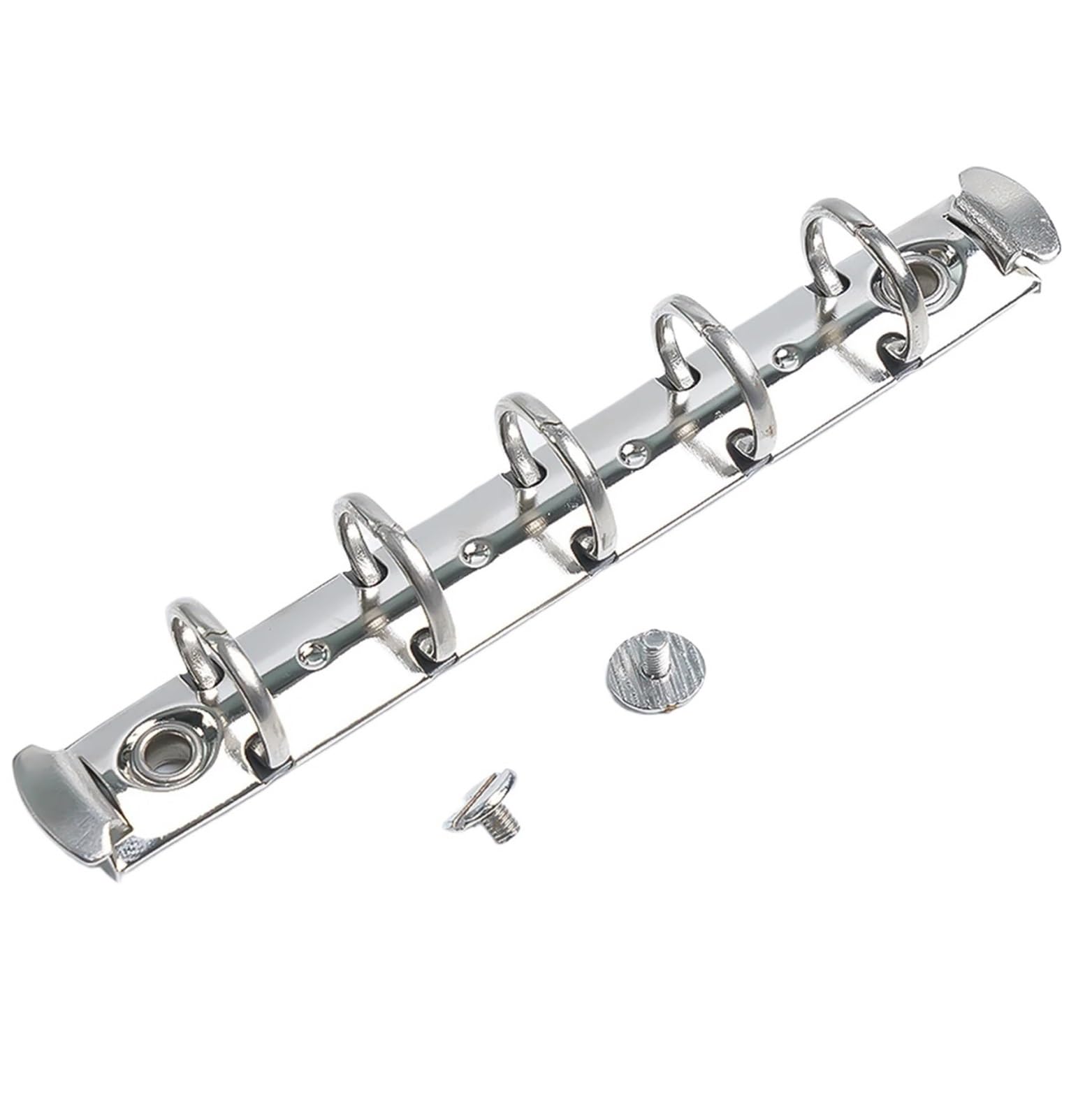 Meccanismo per raccoglitori ad anelli, Meccanismo raccoglitore ad anelli Confezione da 4 a spirale in metallo A8 Clip Cartella di file for pianificatore a vite a 5 fori