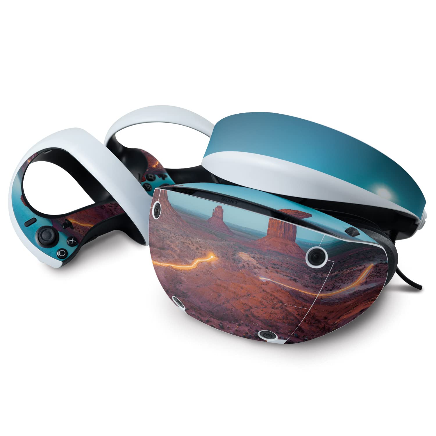 MightySkins Skin Compatible with Sony Playstation VR2 - Monument Valley | Protective, Durable, and Unique Vinyl Decal wrap Cover | Easy to Apply & Change Styles | Made in The USA