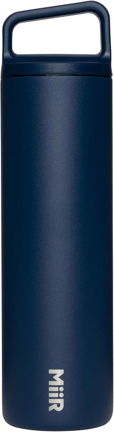 MiiR Wide Mouth Water Bottle - 20oz Insulated Water Bottle in Stainless Steel with Double Wall Vacuum Insulation, Leakproof Design, Keeps Drinks Hot or Cold