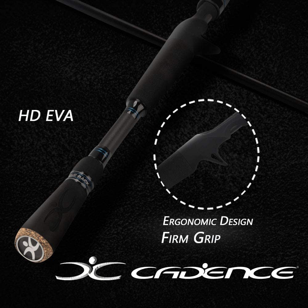 cadence cc4 spinning combo Cadence CC4 Spinning Combo Lightweight with 24-Ton 2-Piece Graphite Rod  Strong Carbon Composite Frame & Side Plates Ergonomic EVA Handle Knob Reel  & Rod Combo(CC4-2000-66M): Buy Online at Best Price in UAE -
