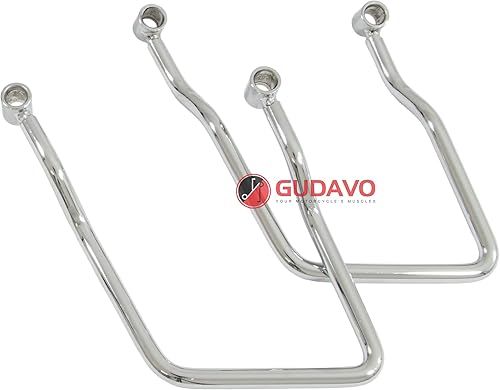 Miniatura 9 de GUDAVO Soporte de equipaje para alforjas compatibles con Honda Shadow Spirit VT750 DC Yamaha Wild Star (Road Star) XV 1700 Warrior