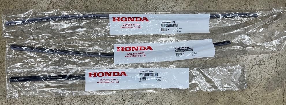 Genuine OEM Honda Pilot Wiper Rubber Insert set of three 2023-2025 PKTDKTK8SZA model years Will only fit the vehicle in the title. Only fits genuine Honda wiper blade housings