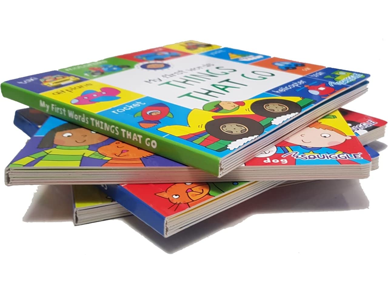 Aassh Książka dla dzieci 'My First ABC & 123 Early Learners Words Board Books' – 4 sztuki