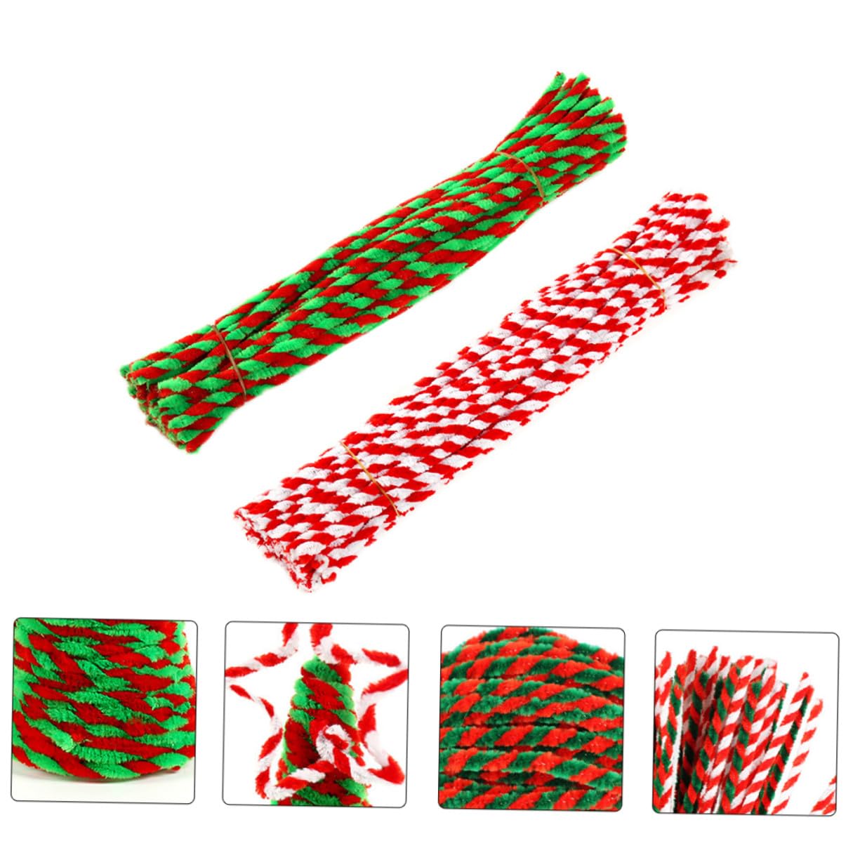 DOITOOL 400 Piezas Unidades Palitos Retorcidos Navideños DIY para Manualidades Infantiles Accesorios Creativos para Hacer Figuras y Decoraciones Festivas Materiales Educativos