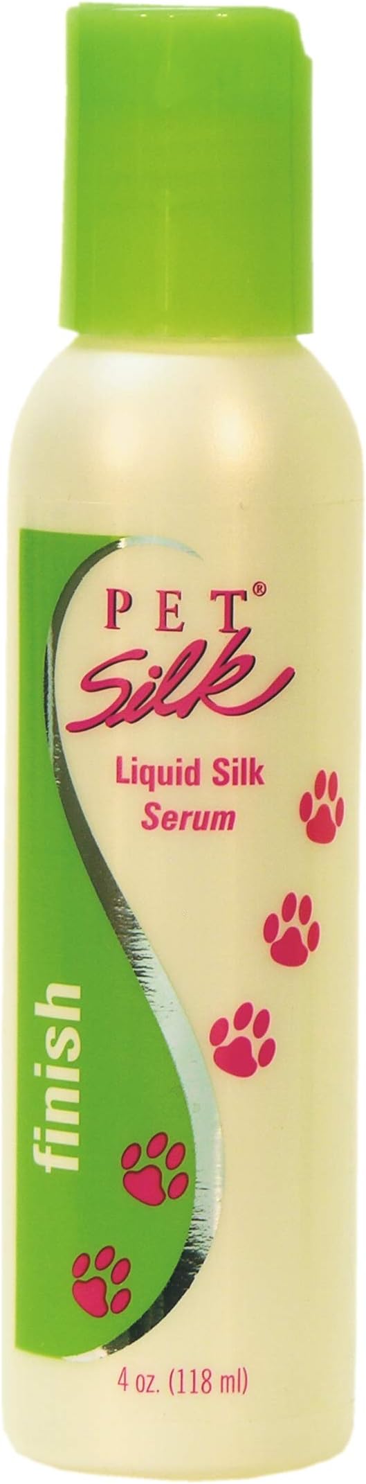 Liquid Silk Serum 4oz, Leave-in Finishing Spray Conditioner & Detangler, Inused with Silk, Vitmain E & Panthenol Designed for a Shiny, Healthy & Moisturized Skin & Coat