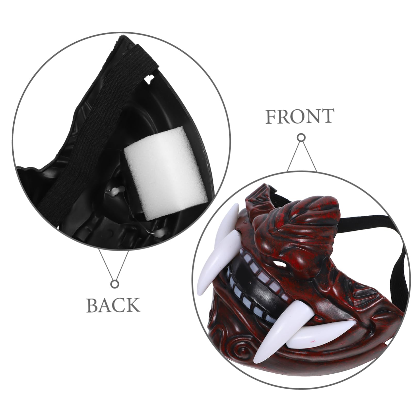 ibasenice maschera del mostro cosplay maschera bende per giochi di società creativa per feste per spettacoli teatrali puntello di costume cosplay