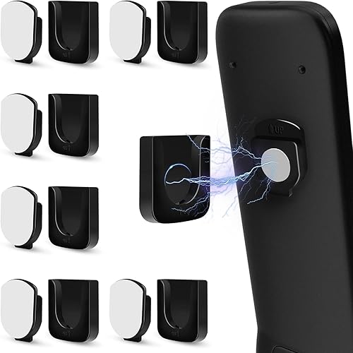 6-Piece Magnetic Remote Control Holder Wall Mount - Self Adhesive Suitable for Tv Backside as Well as Tv Fan and Air Conditioner Remote Controls