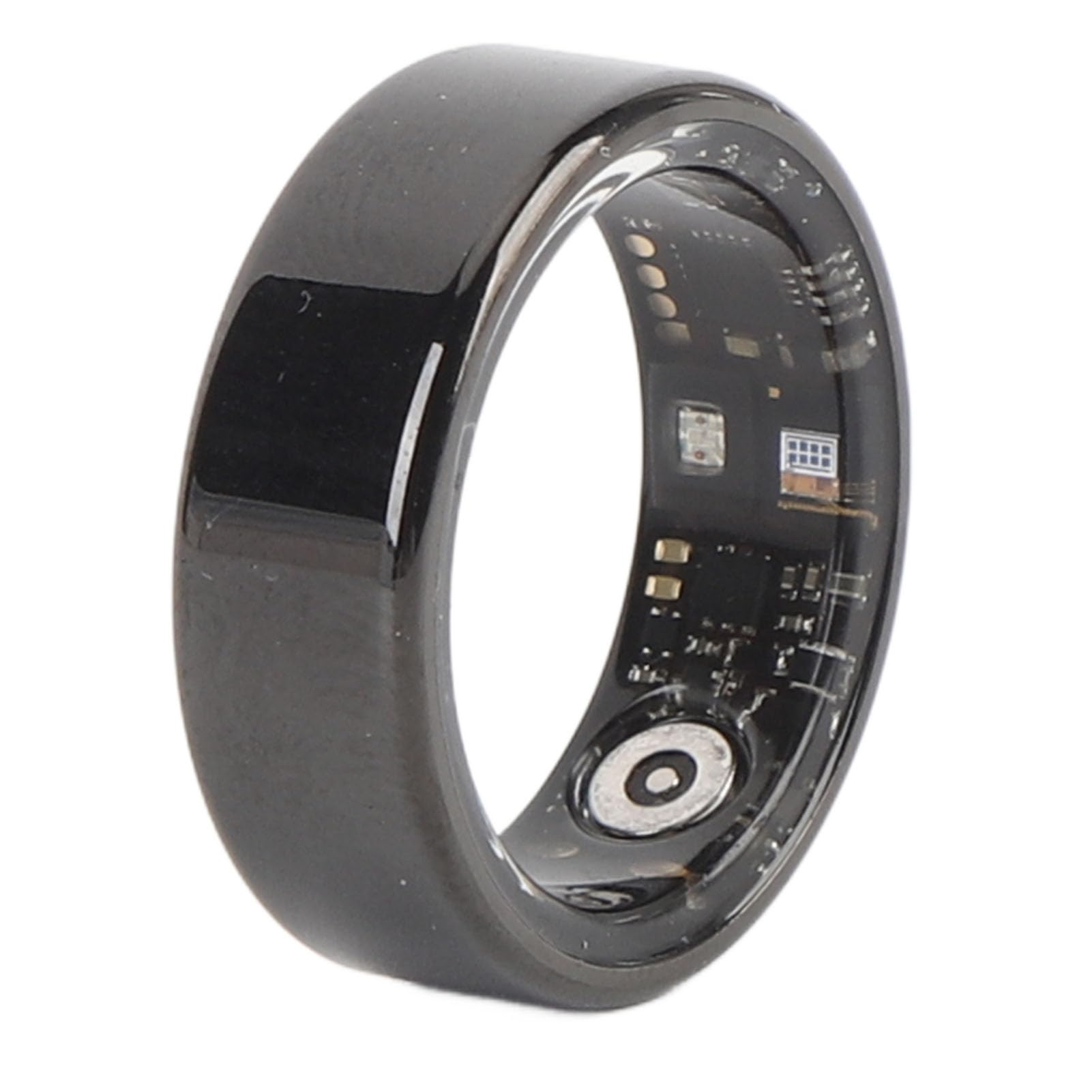 Yosoo Health Gear Smart Ring Fitness Tracker, Contapassi Bluetooth con Cardiofrequenzimetro, Anello Sanitario in Acciaio Inossidabile con Tolleranza All'acqua IP68, (13 ID: 22,2 mm/0,87 pollici,