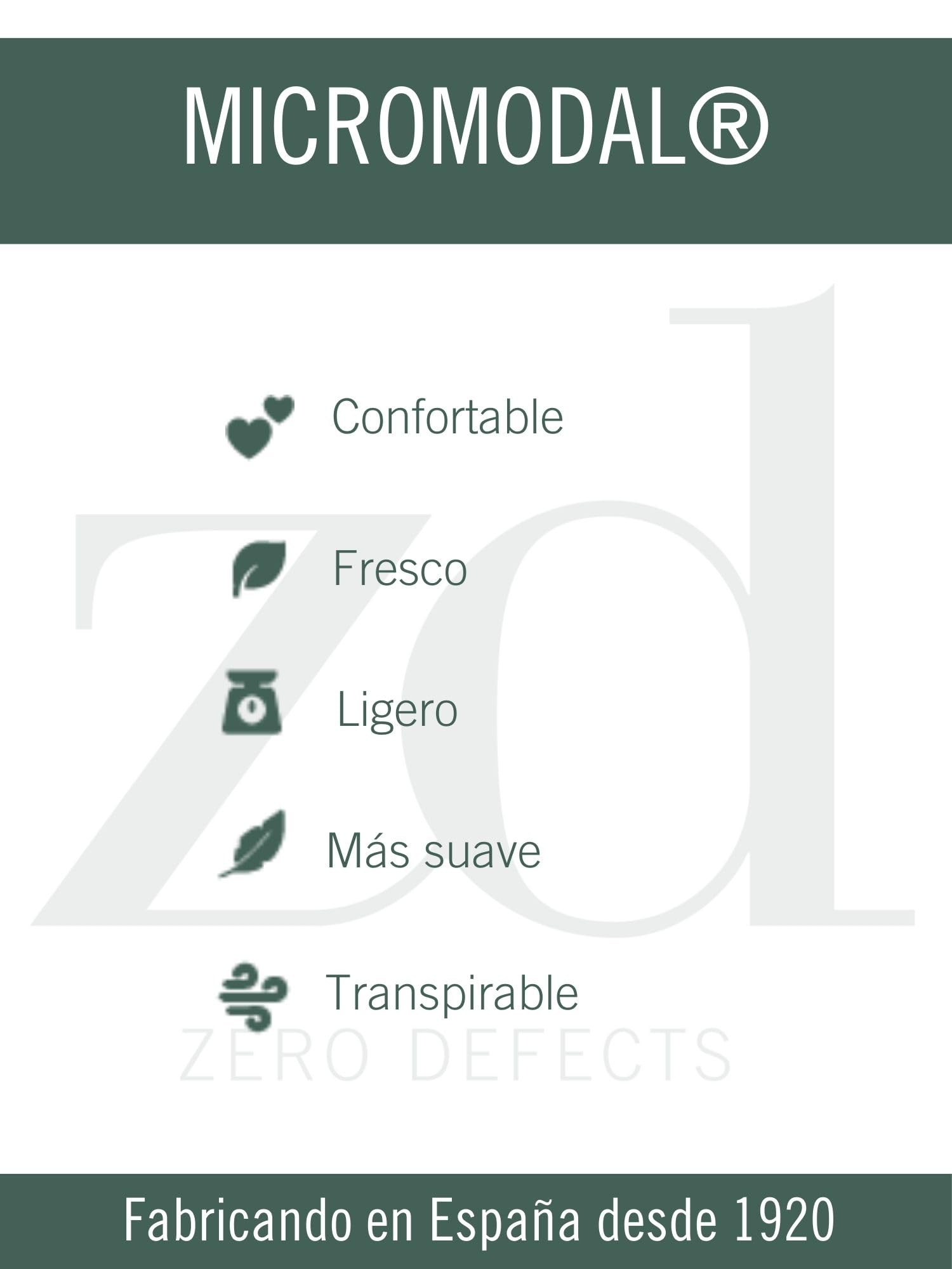 ZD ZERO DEFECTS | Pijama Corto Hombre Modal Transpirable | Rayas Plomo‑Beige y Pantalón Liso | Tejido Ligero Fresco y Suave | Varias Tallas Disponibles