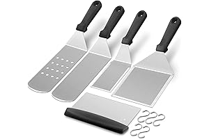 HaSteeL Griddle Accessories Kit of 5 - Your Stainless Steel Tool Trust