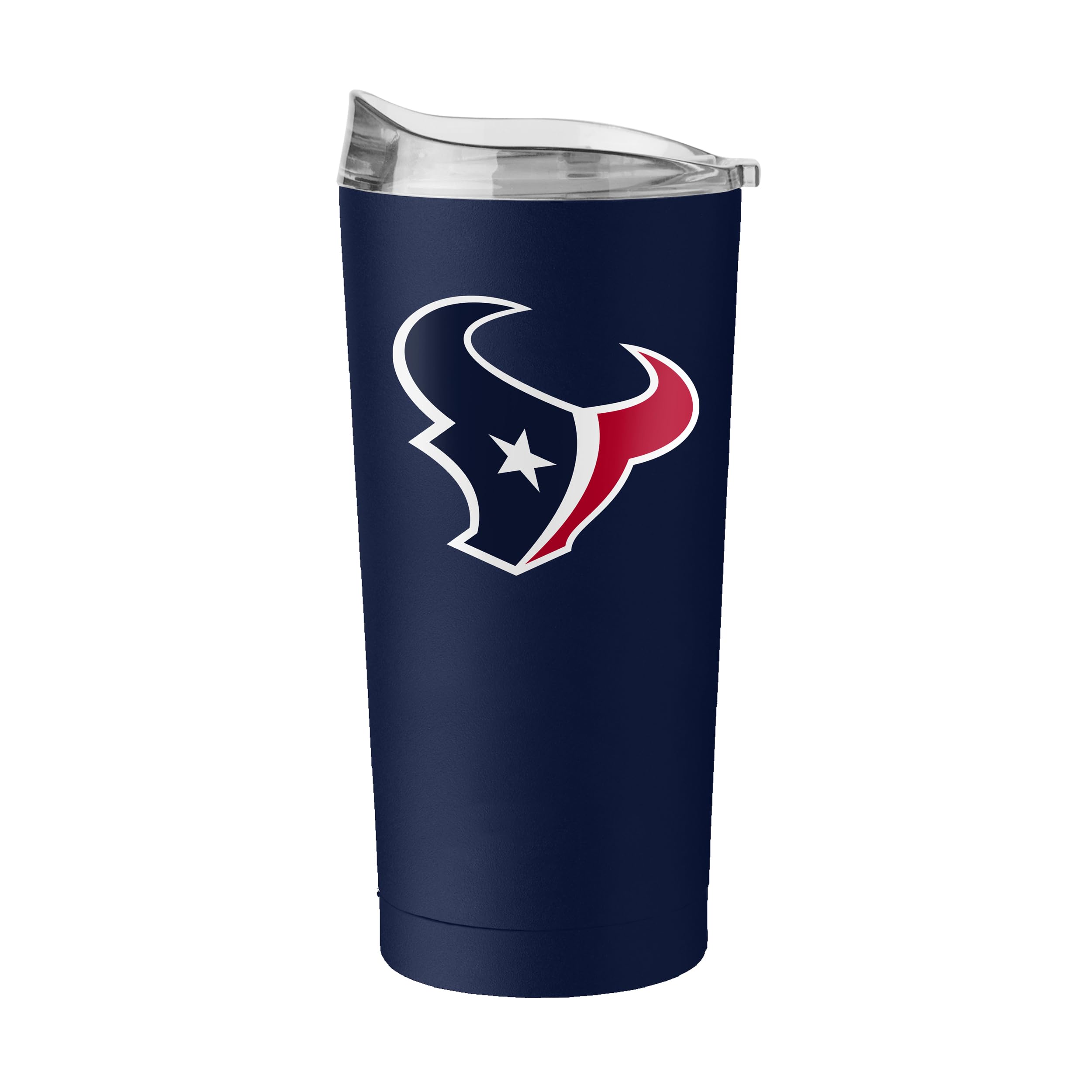 FANMATS NFL Houston Texans 20 oz Stainless Steel Tumbler — Powder-Coated | 20 Fluid Ounces | Vacuum Insulated | Team Color