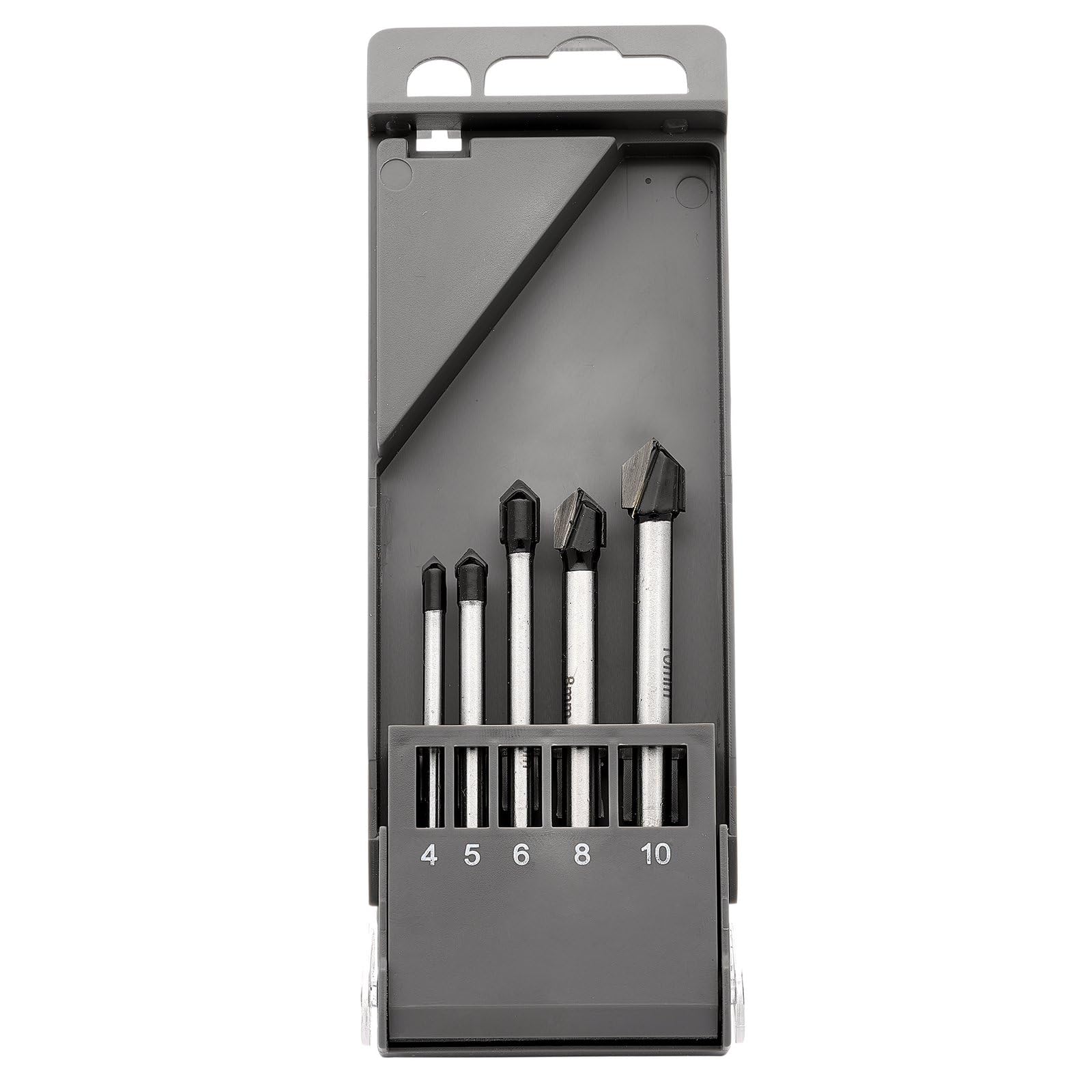 Draper 5 pcs Expert TCT Ceramic Drill Bit Set - 10180 - for Ceramics Soft Tiles and Non-Tempered Glass, Silver - Image 2
