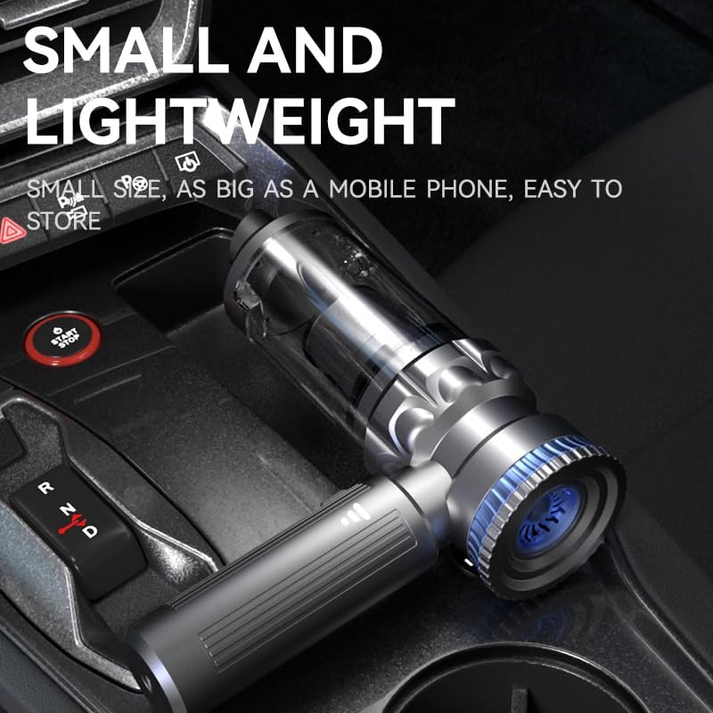Car Vacuum Cleaner Portable Cordless, 18000PA Suction, 3-in-1 Foldable Handheld Vacuum & Air Duster with Brushless Motor, One-Click Dust Removal for Car Home Cleaning