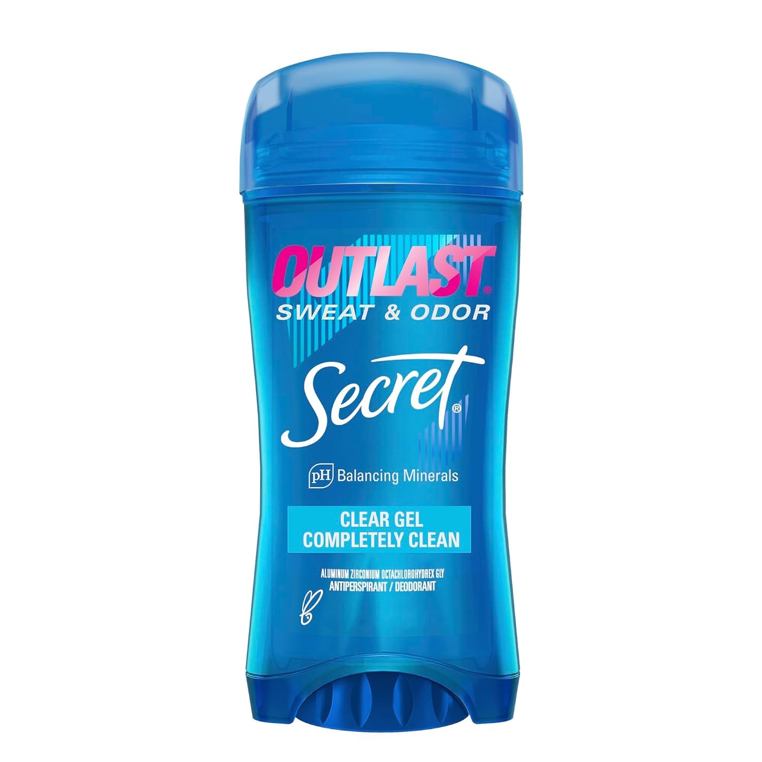 Secret Outlast Antiperspirant & Deodorant Clear Gel, Completely Clean 2.70 oz (Pack of 12)