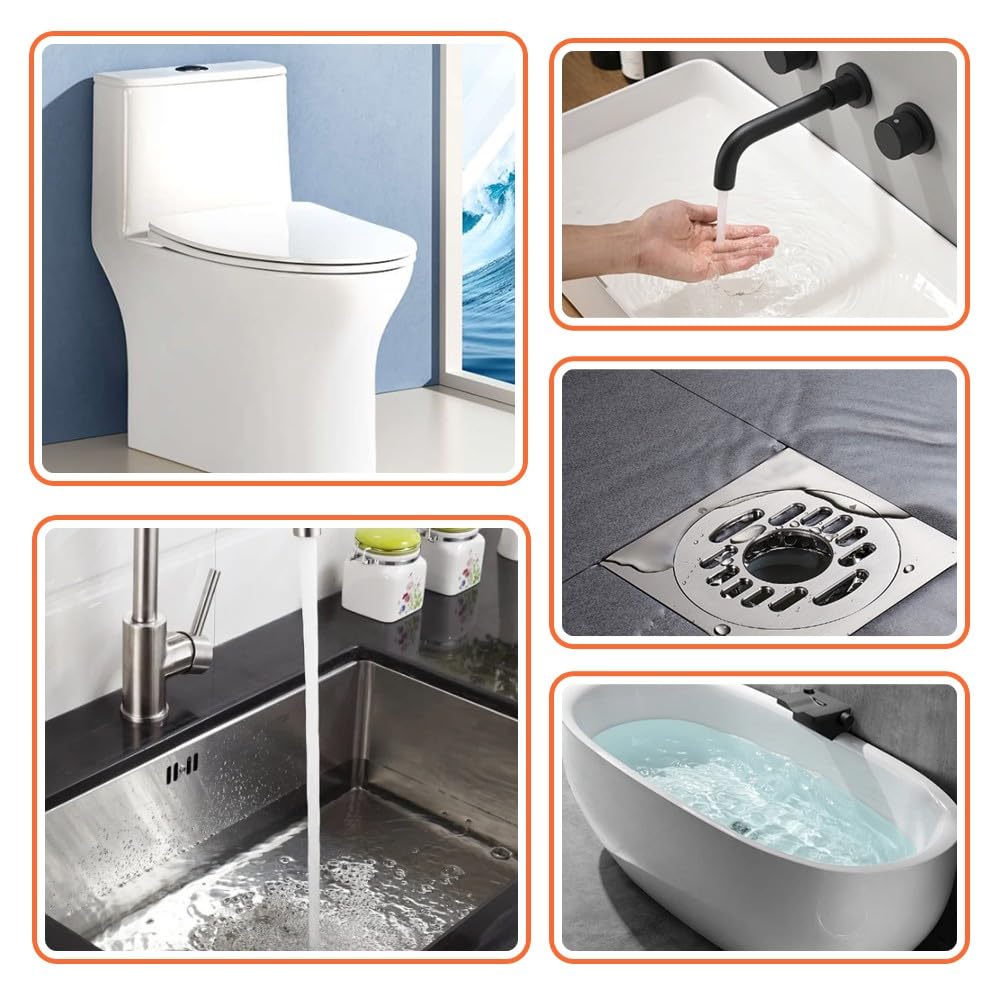 Desatascador WC a Presion con Barómetro, Bomba de Aire para Desatascos con 4 Cabezas de Pistón, Desatascador de Tuberías Profesional, para Inodoro Lavabo Bañera