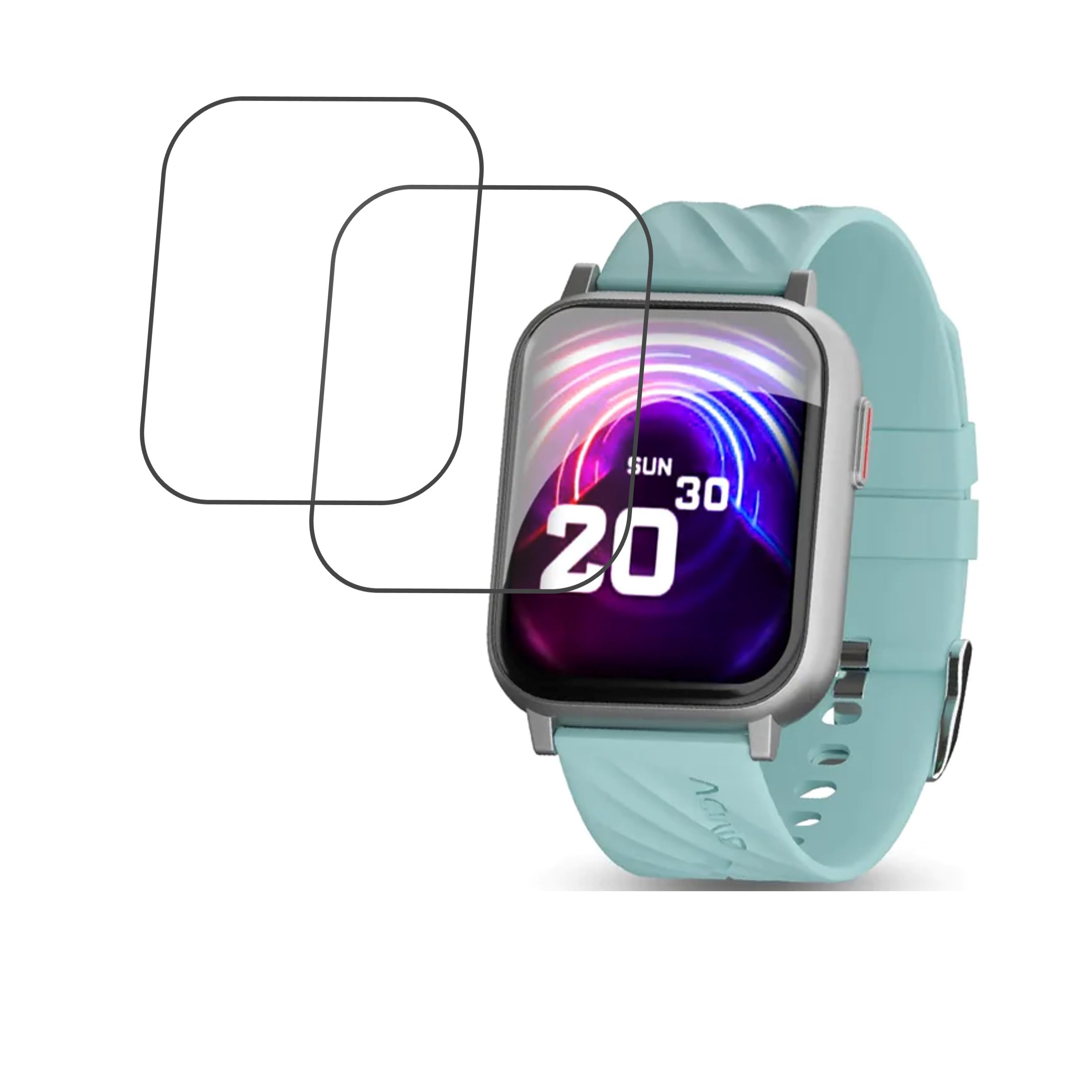 DVTECHDVTECH® Acwo FwIT 007 Compatible Smartwatch Screen Protector Protective Ultra Clear Unbreakable (Flexible Screen Protector) (Pack of 02)