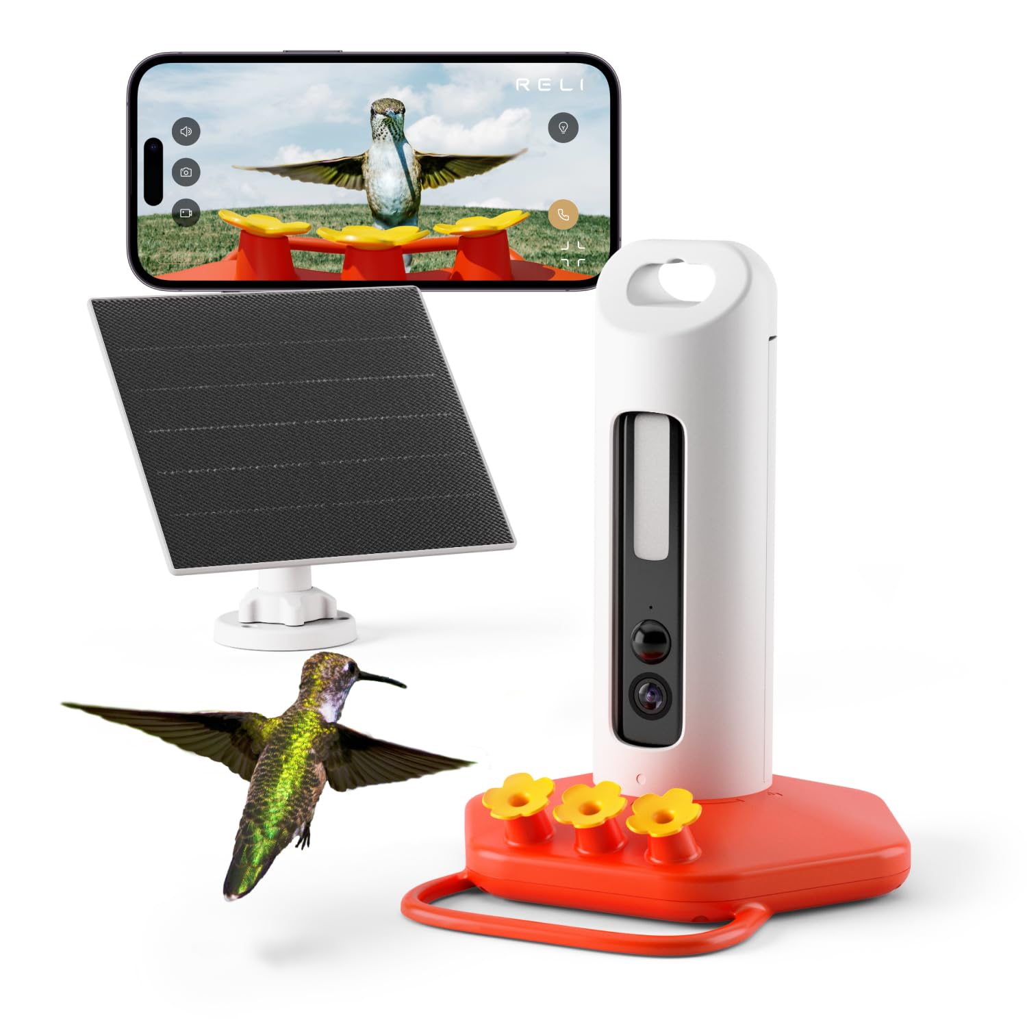 RELI Birddy Smart Hummingbird Feeder with Camera