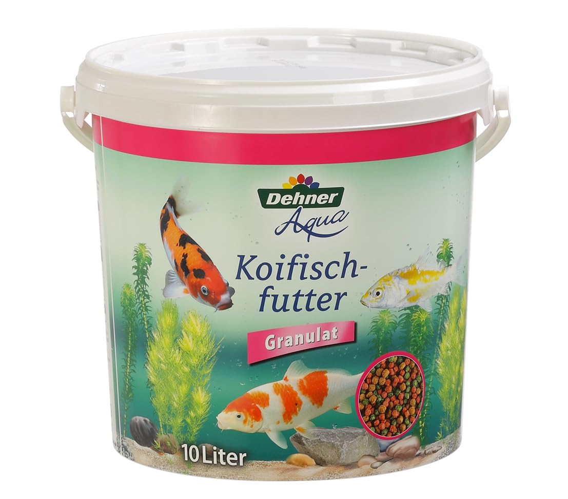 Dehner Aqua Comida para Peces koi granulada, 10 l