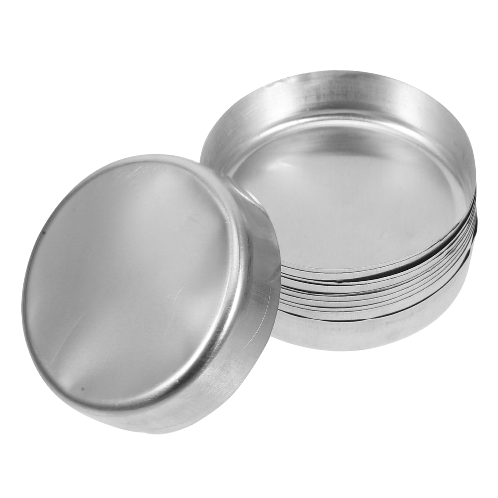 Ciieeo 5 Sätze Wiegeschale Messung Wiegen Proben Tabletts Pulver Für Boote Laborausrüstung Waagschalen Wiegeplatte Wägeschalen Musterplatten Silver Aluminium 10 Stück * 5