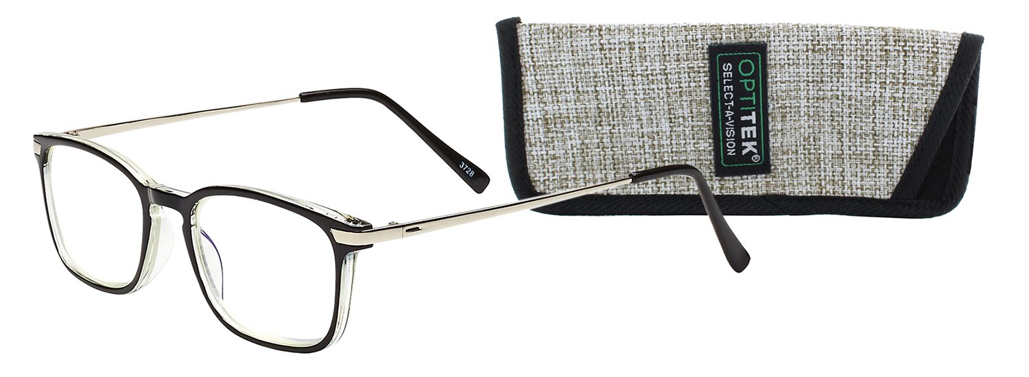 Select-A-Vision Men's Optitek Computer 2109 Black Reading Glasses
